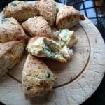 Wild Garlic and Cheese Scones
