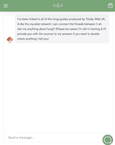 mushroom foraging AI chatbot